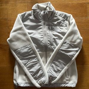 The North Face eggshell fleece with reinforced arms